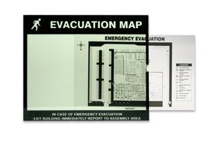 EVACUATION MAP HOLDER LUMIGLOW - Fire Safety